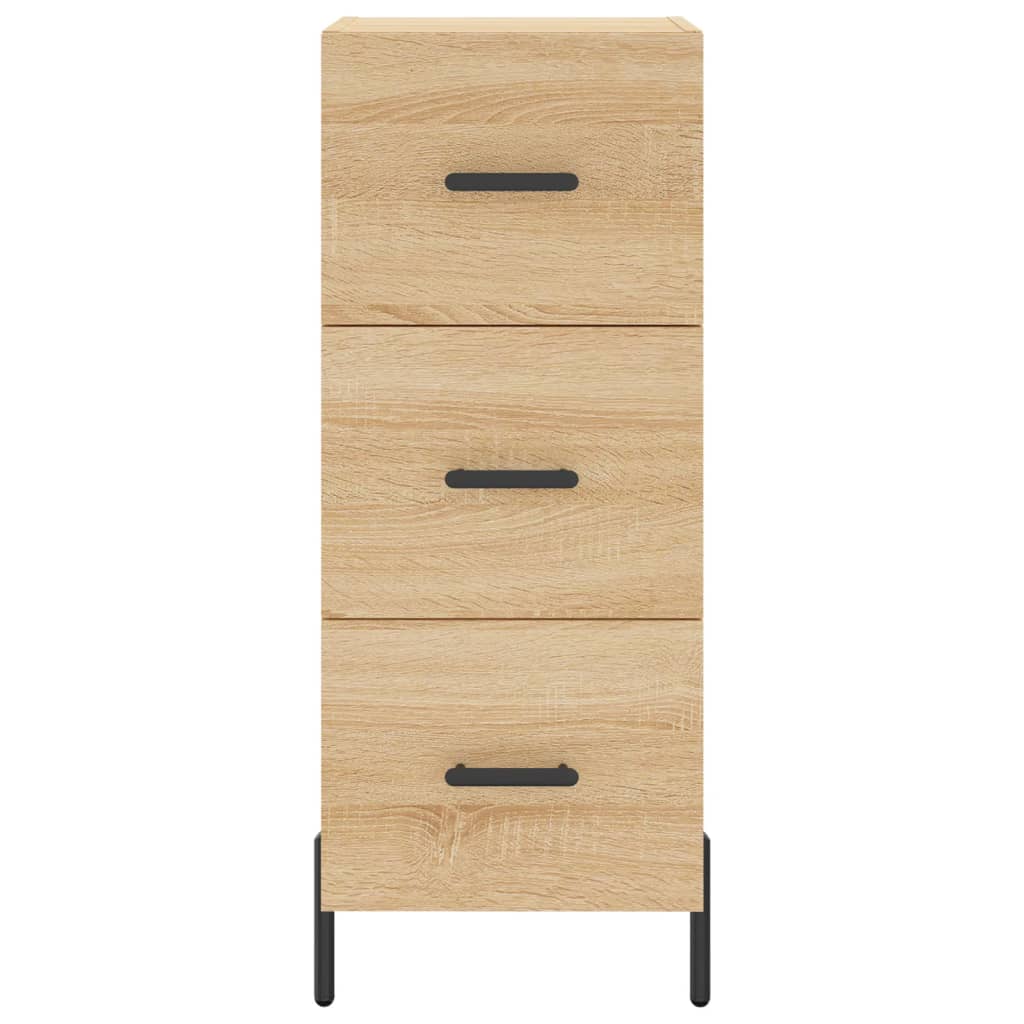 skab 34,5x34x180 cm konstrueret træ sonoma-eg