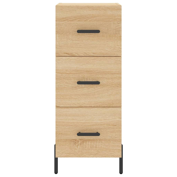 skab 34,5x34x180 cm konstrueret træ sonoma-eg