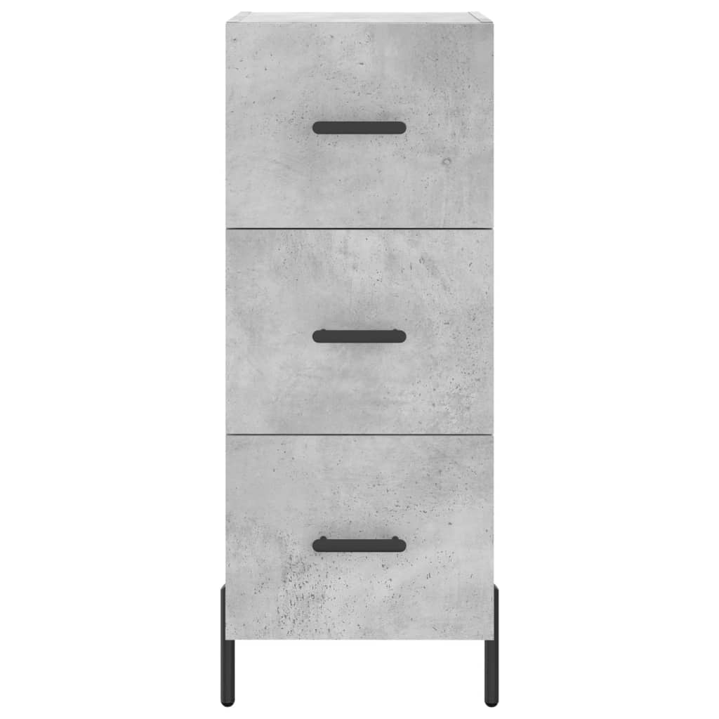 skab 34,5x34x180 cm konstrueret træ betongrå
