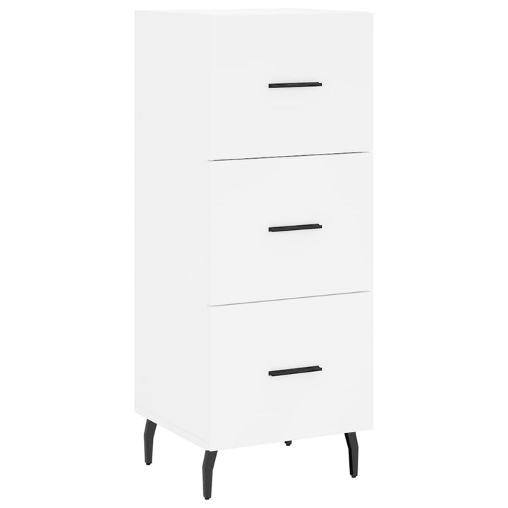 skab 34,5x34x180 cm konstrueret træ hvid
