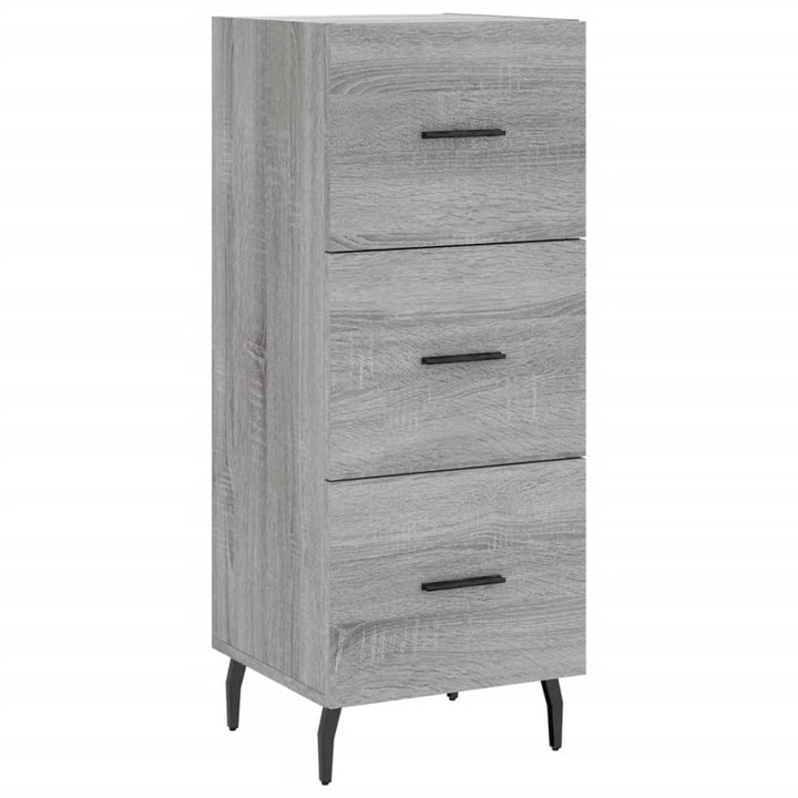 højskab 34,5x34x180 cm konstrueret træ grå sonoma-eg