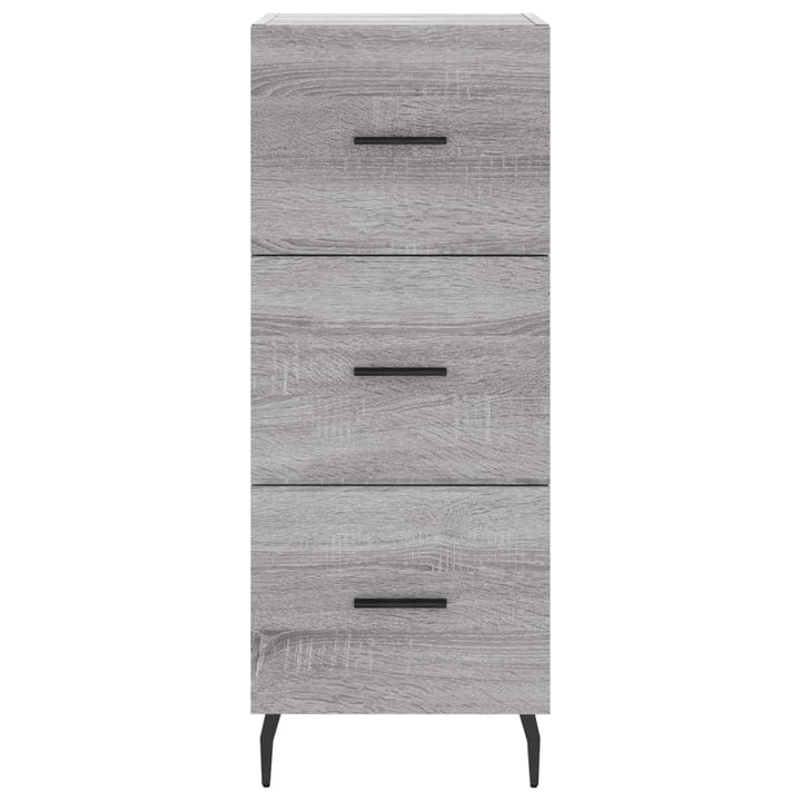 højskab 34,5x34x180 cm konstrueret træ grå sonoma-eg