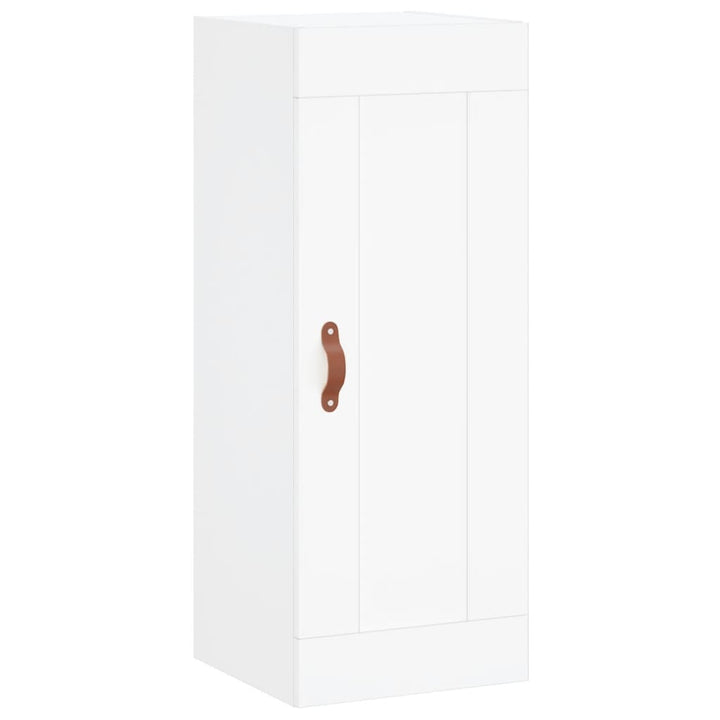 skab 34,5x34x180 cm konstrueret træ hvid