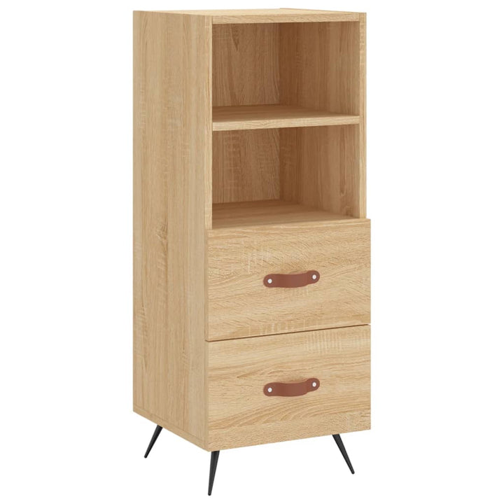 skab 34,5x34x180 cm konstrueret træ sonoma-eg