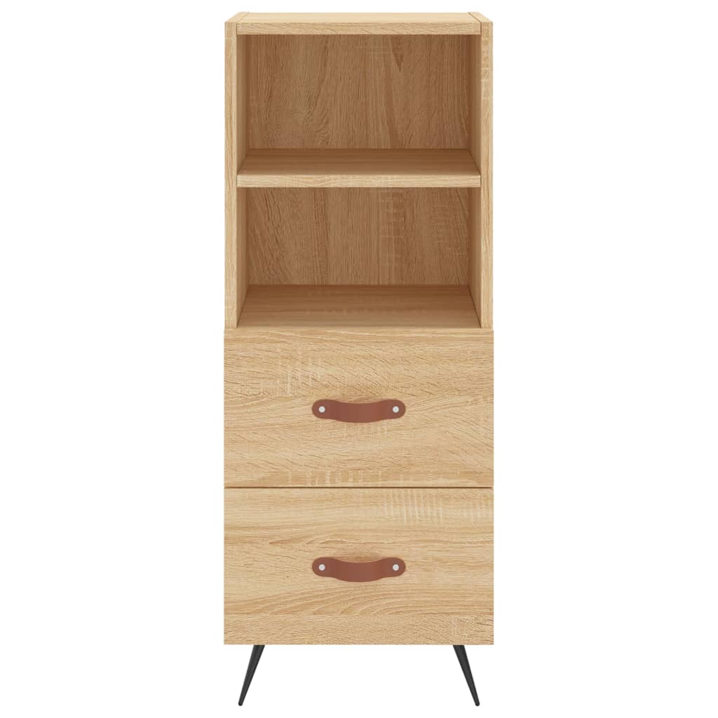 skab 34,5x34x180 cm konstrueret træ sonoma-eg