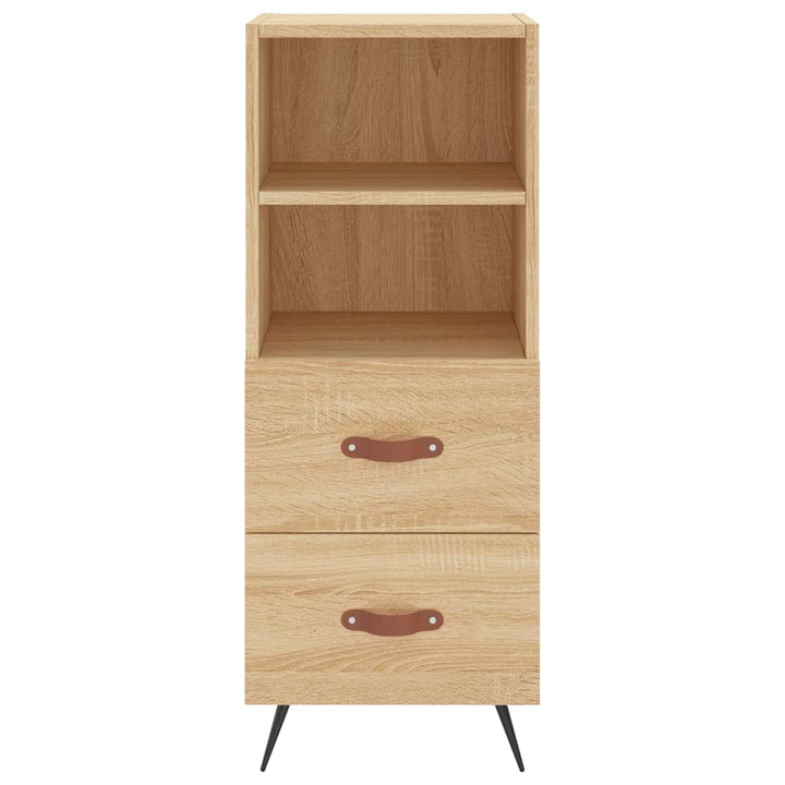 skab 34,5x34x180 cm konstrueret træ sonoma-eg