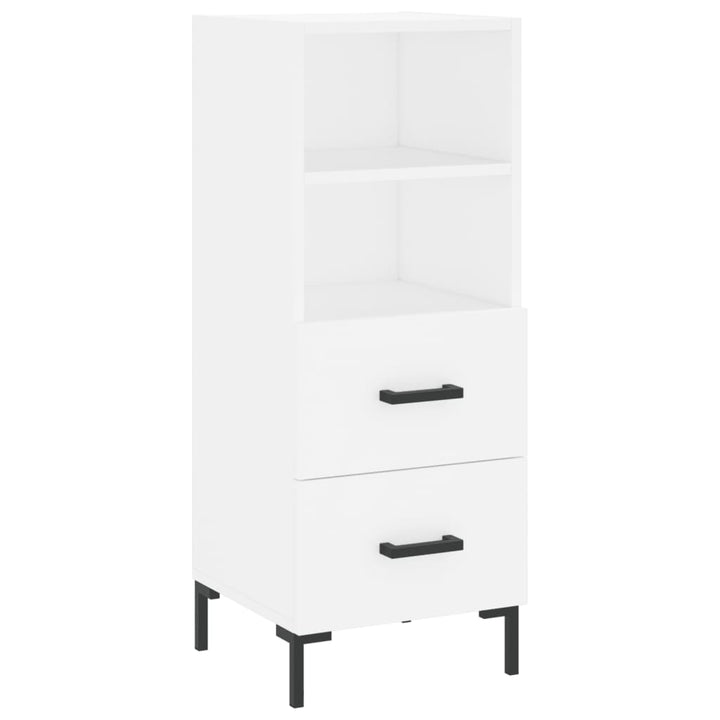 skab 34,5x34x180 cm konstrueret træ hvid