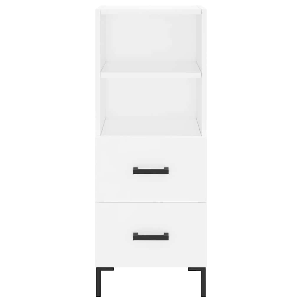 skab 34,5x34x180 cm konstrueret træ hvid