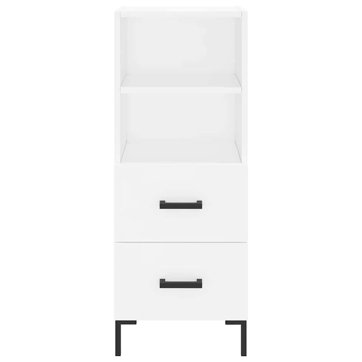 skab 34,5x34x180 cm konstrueret træ hvid