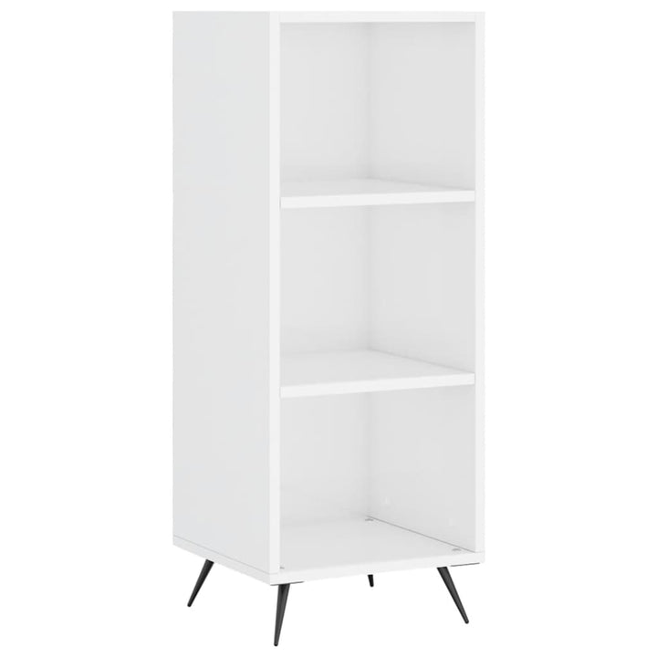 skab 34,5x34x180 cm konstrueret træ hvid højglans