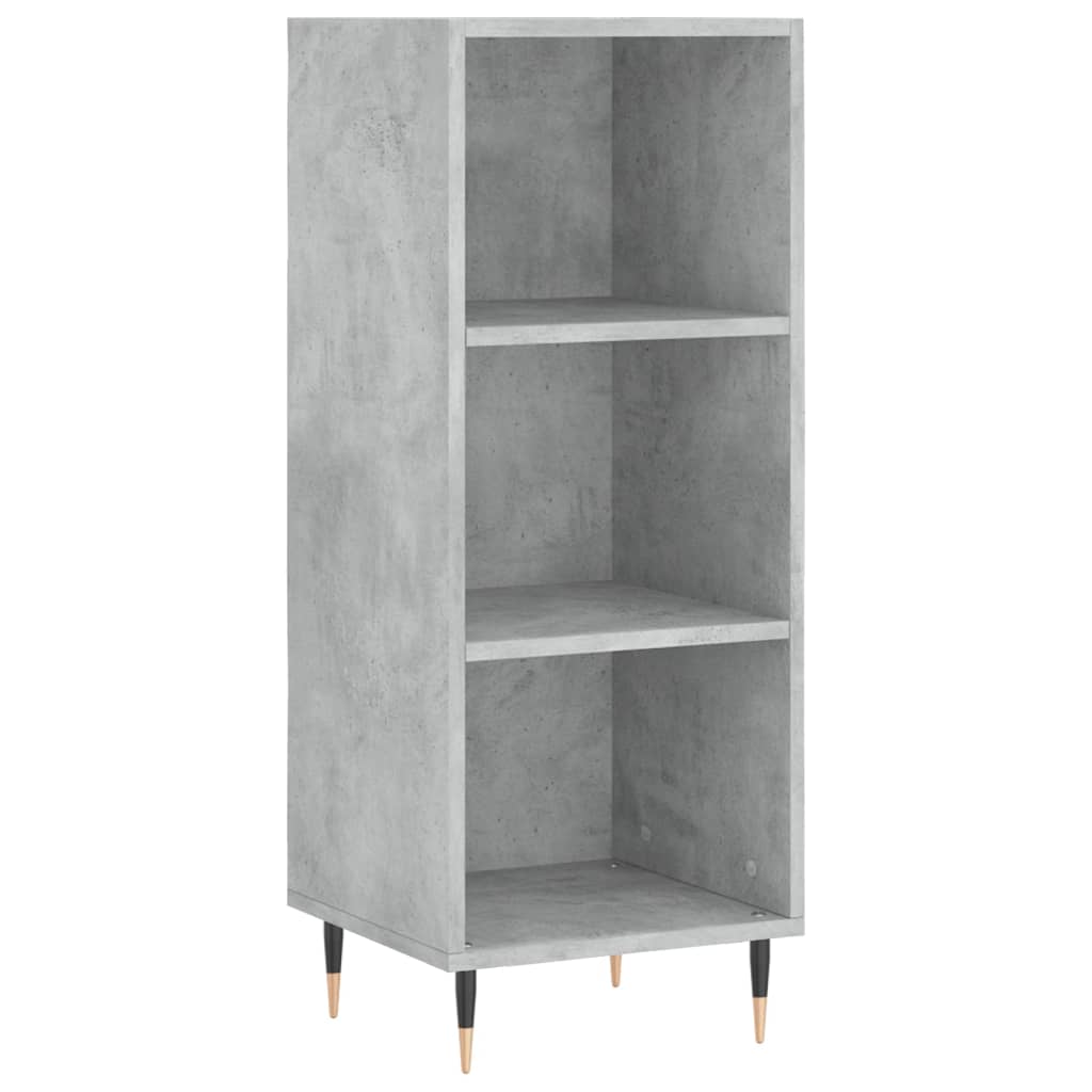 skab 34,5x34x180 cm konstrueret træ betongrå