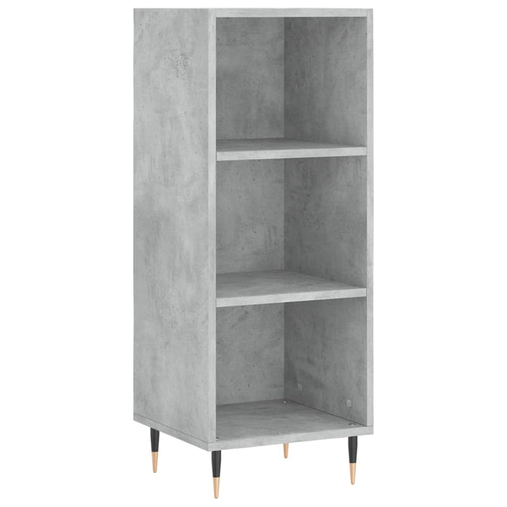 skab 34,5x34x180 cm konstrueret træ betongrå