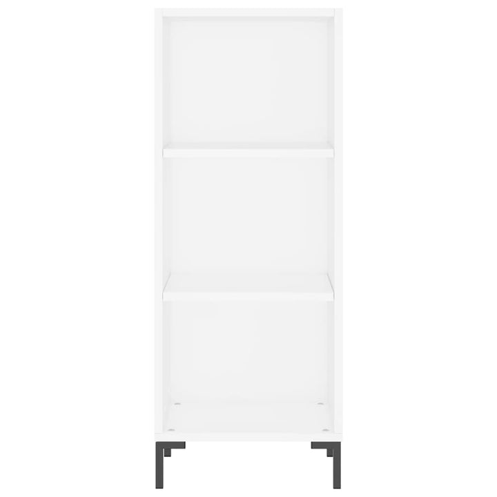 skab 34,5x34x180 cm konstrueret træ hvid