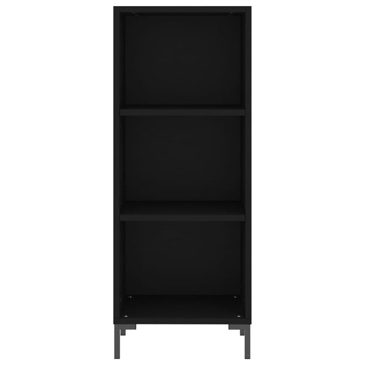 skab 34,5x34x180 cm konstrueret træ sort