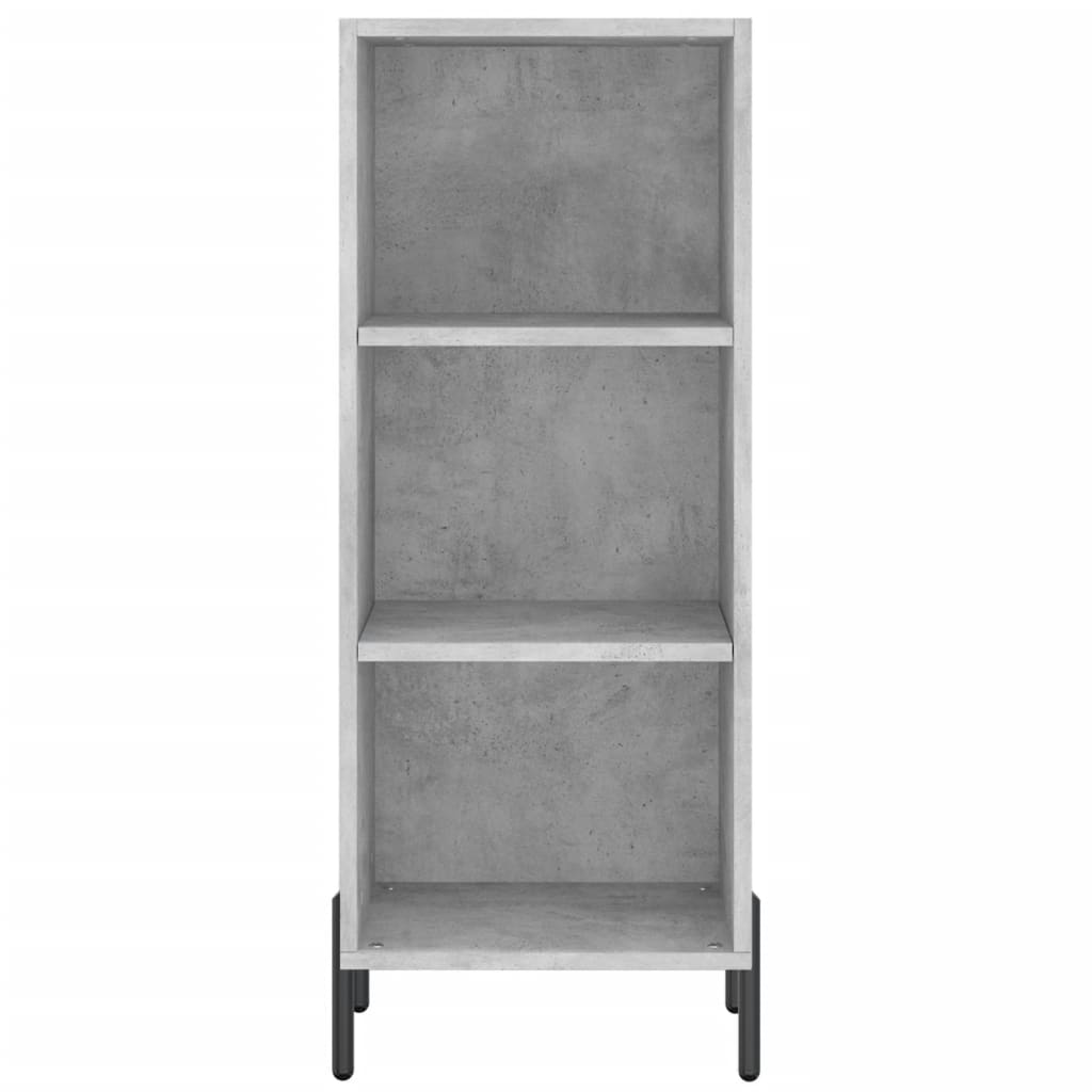 skab 34,5x34x180 cm konstrueret træ betongrå