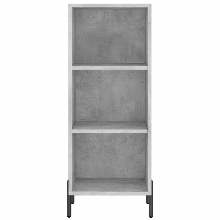 skab 34,5x34x180 cm konstrueret træ betongrå