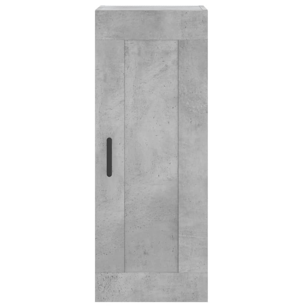 skab 34,5x34x180 cm konstrueret træ betongrå