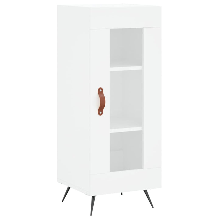 skab 34,5x34x180 cm konstrueret træ hvid