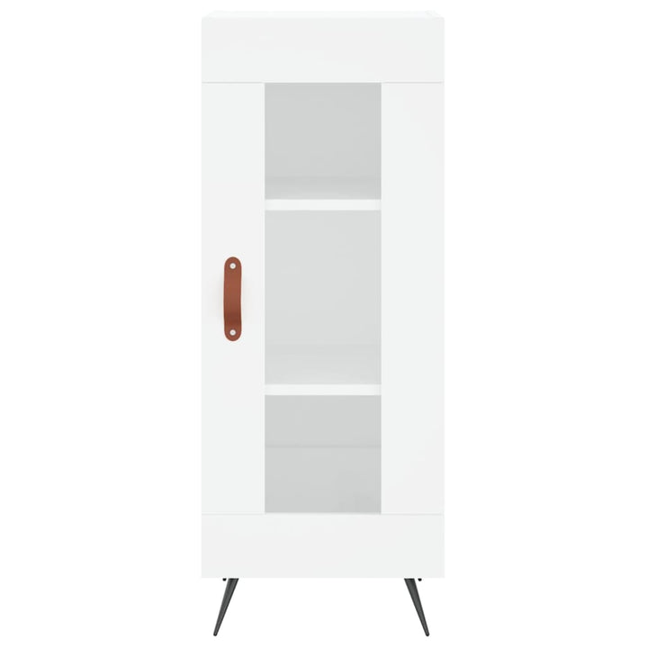 skab 34,5x34x180 cm konstrueret træ hvid