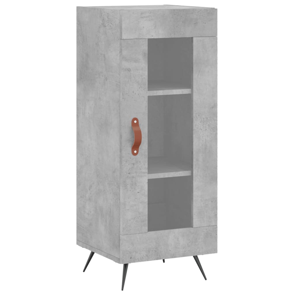 skab 34,5x34x180 cm konstrueret træ betongrå