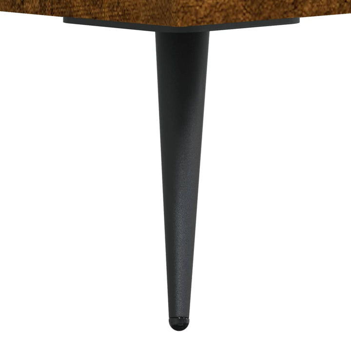 skab 34,5x34x180 cm konstrueret træ røget egetræ