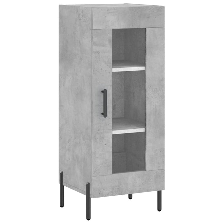 skab 34,5x34x180 cm konstrueret træ betongrå