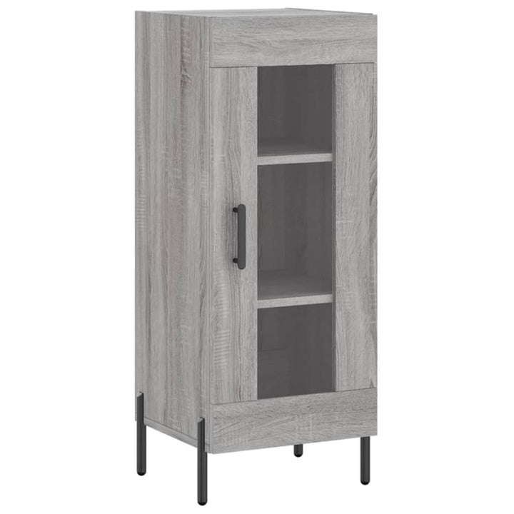 højskab 34,5x34x180 cm konstrueret træ grå sonoma-eg