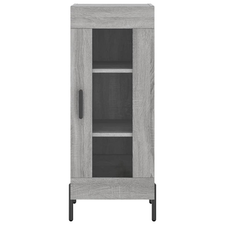 højskab 34,5x34x180 cm konstrueret træ grå sonoma-eg