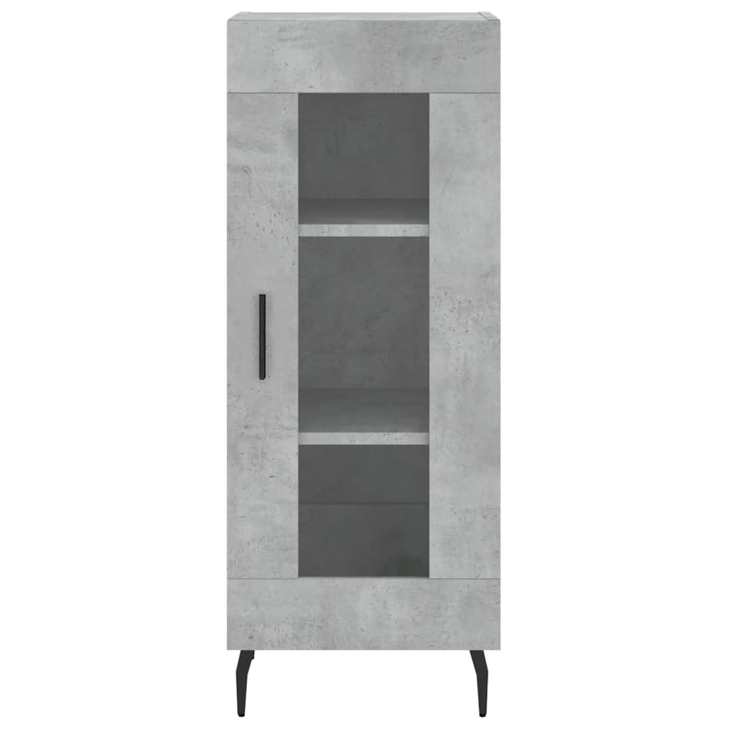 skab 34,5x34x180 cm konstrueret træ betongrå