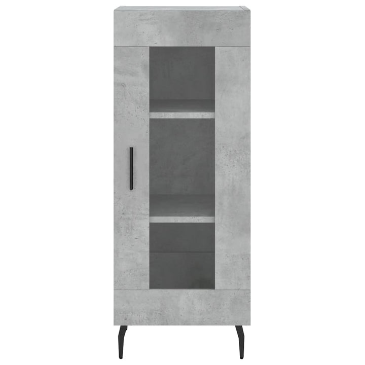 skab 34,5x34x180 cm konstrueret træ betongrå