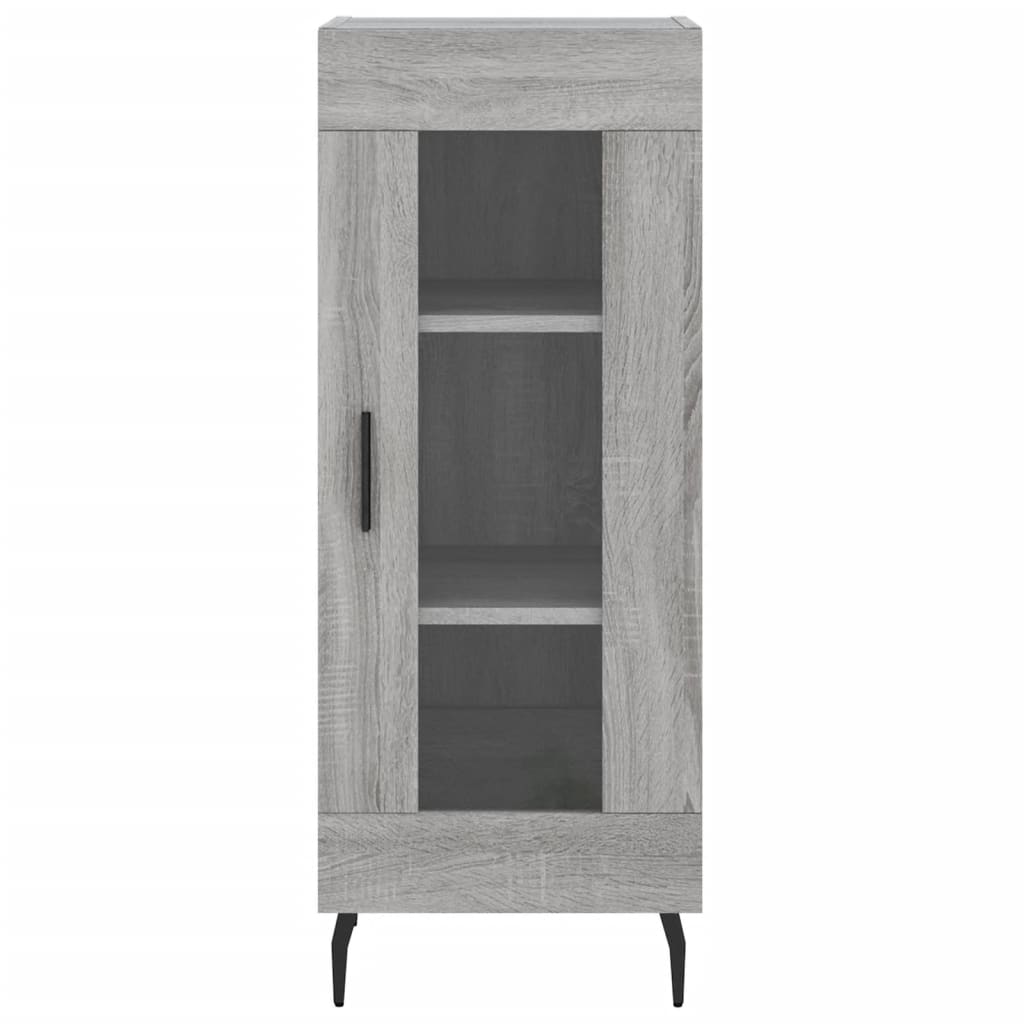 højskab 34,5x34x180 cm konstrueret træ grå sonoma-eg