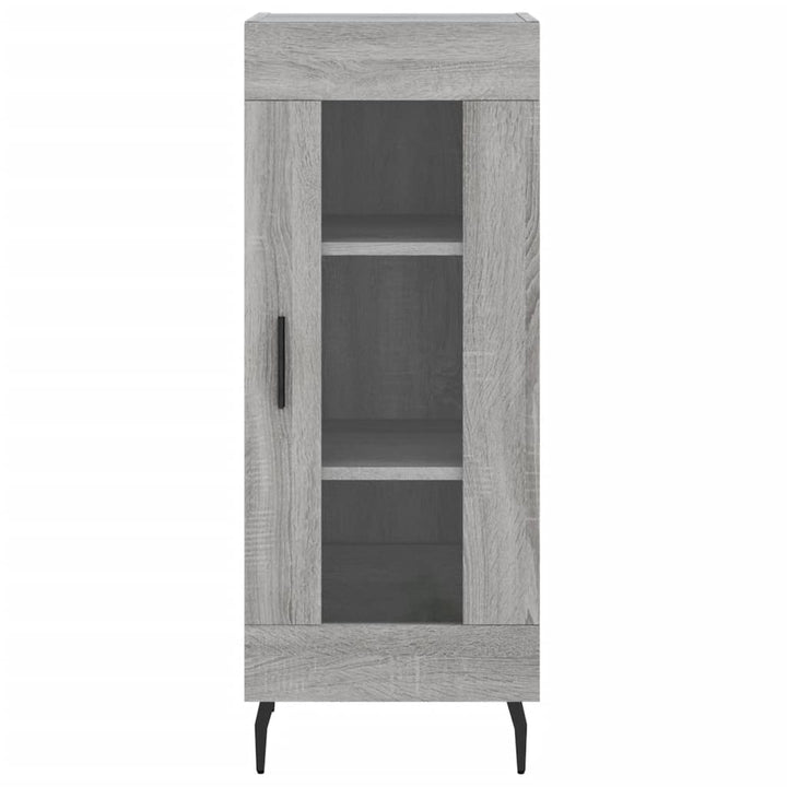 højskab 34,5x34x180 cm konstrueret træ grå sonoma-eg