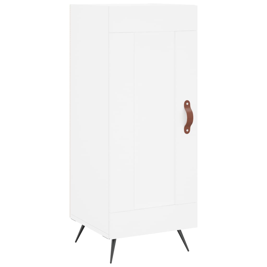 skab 34,5x34x180 cm konstrueret træ hvid