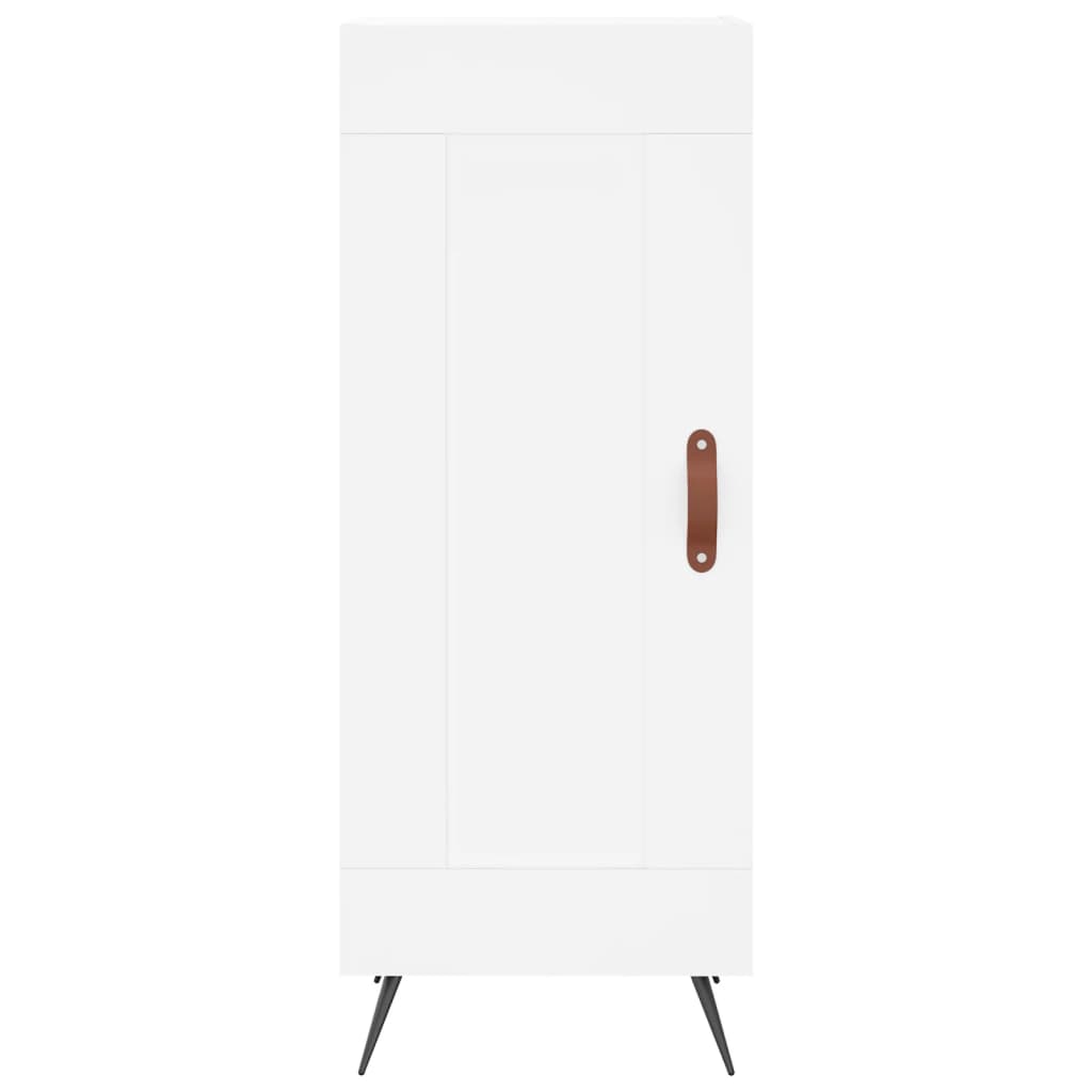 skab 34,5x34x180 cm konstrueret træ hvid