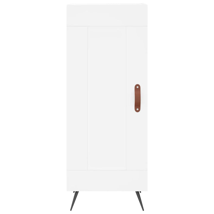 skab 34,5x34x180 cm konstrueret træ hvid