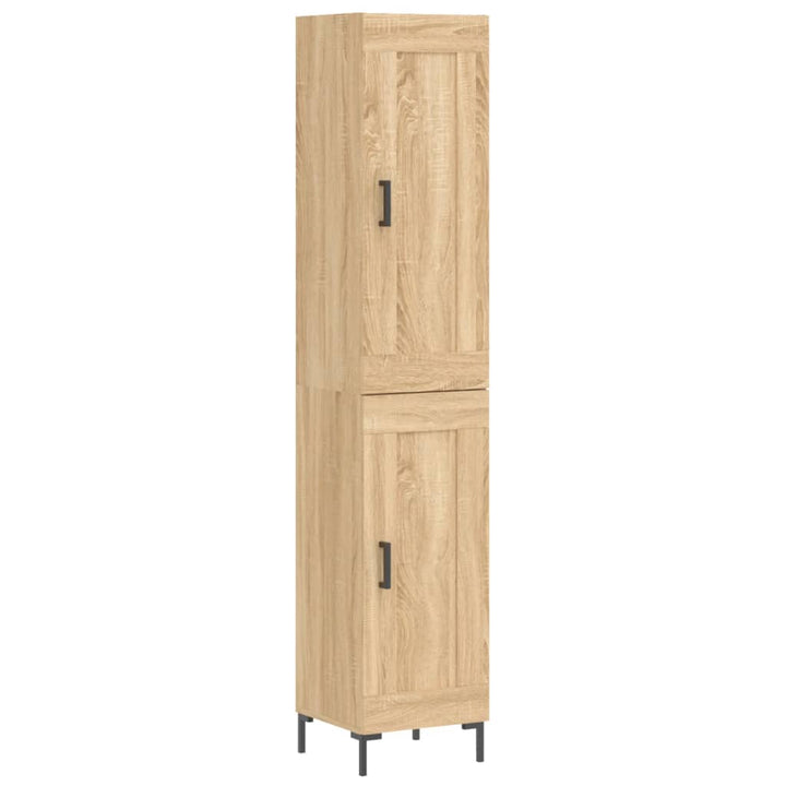 skab 34,5x34x180 cm konstrueret træ sonoma-eg