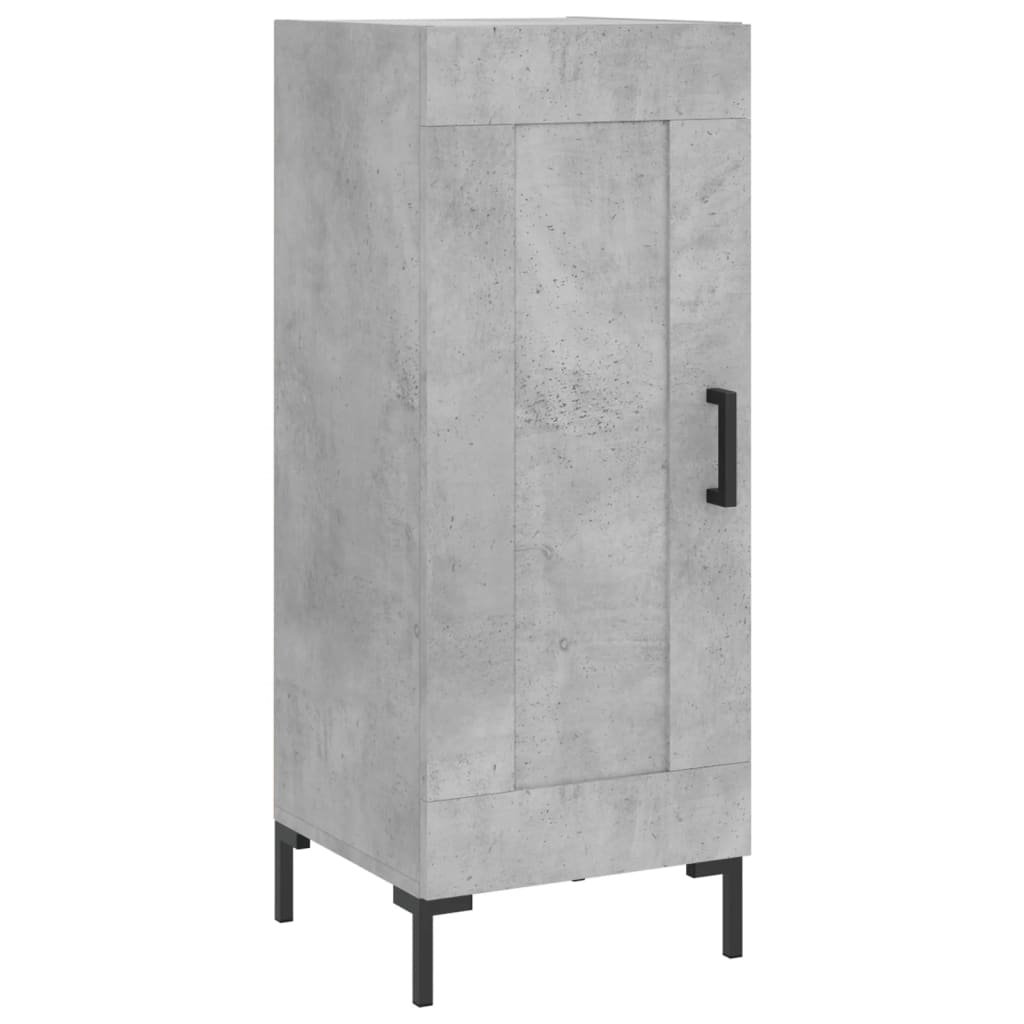 skab 34,5x34x180 cm konstrueret træ betongrå