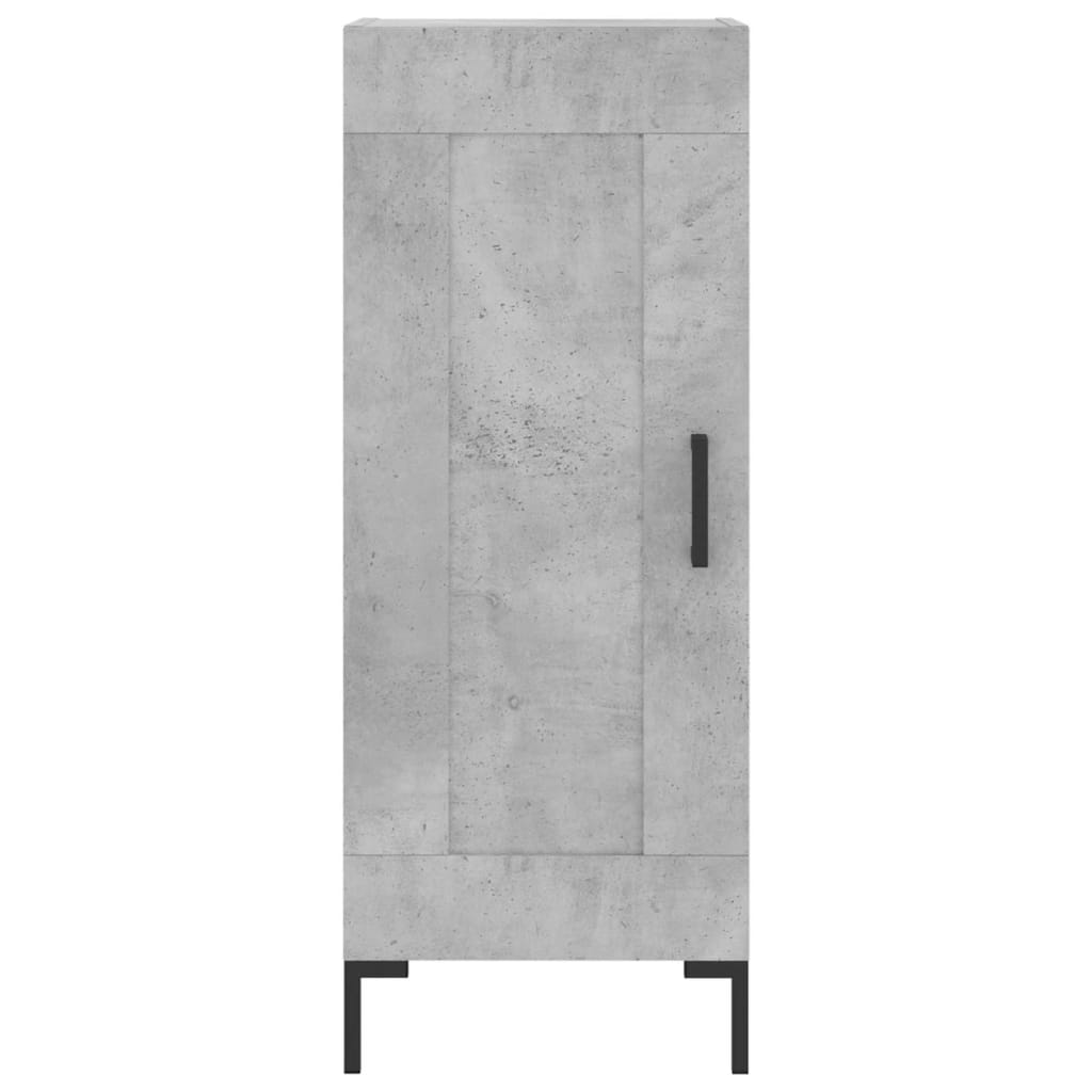 skab 34,5x34x180 cm konstrueret træ betongrå