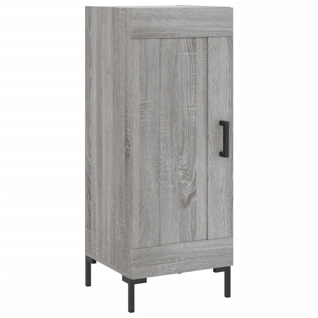 højskab 34,5x34x180 cm konstrueret træ grå sonoma-eg