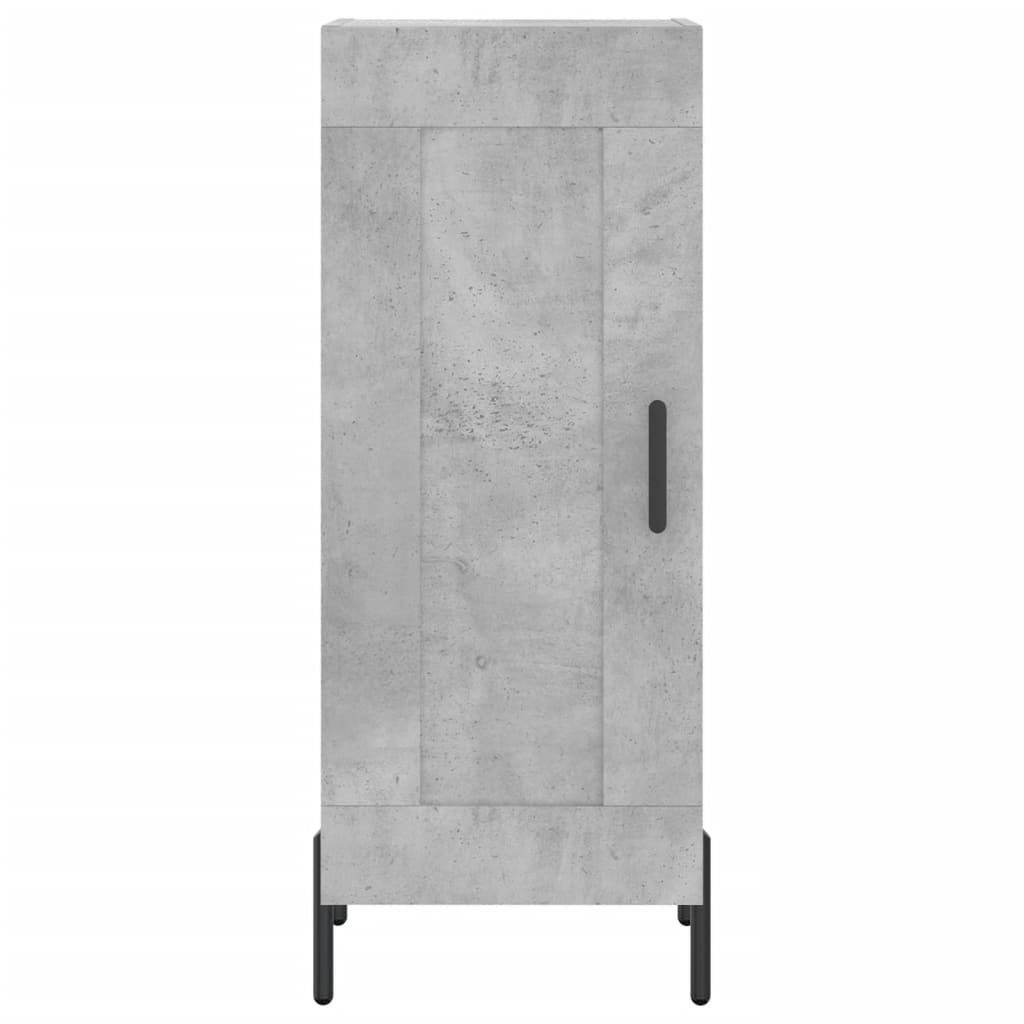 skab 34,5x34x180 cm konstrueret træ betongrå