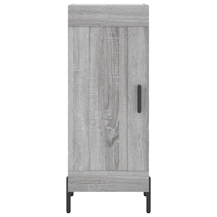 højskab 34,5x34x180 cm konstrueret træ grå sonoma-eg