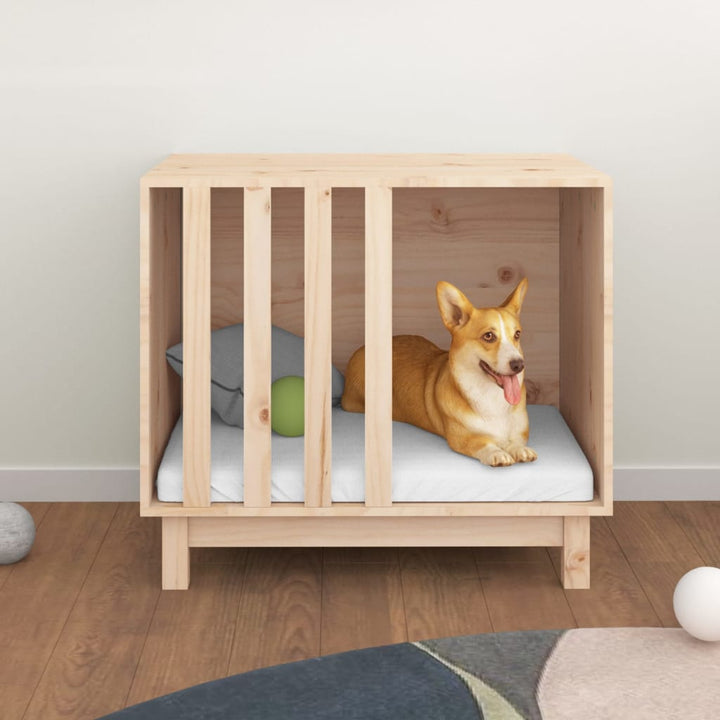 hundehus 70x50x62 cm massivt fyrretræ