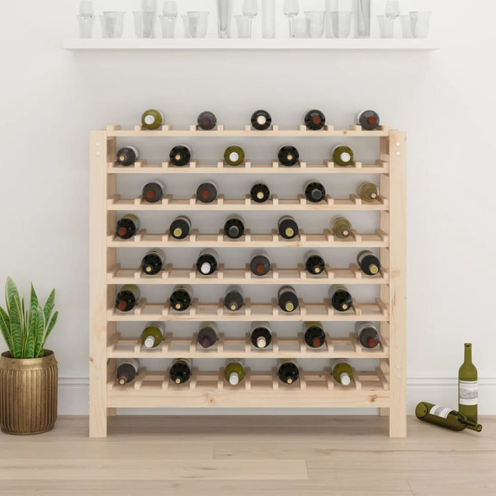 vinreol 109,5x30x107,5 cm massivt fyrretræ