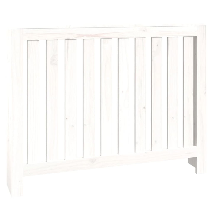 radiatorskjuler 108,5x19x84 cm massivt fyrretræ hvid