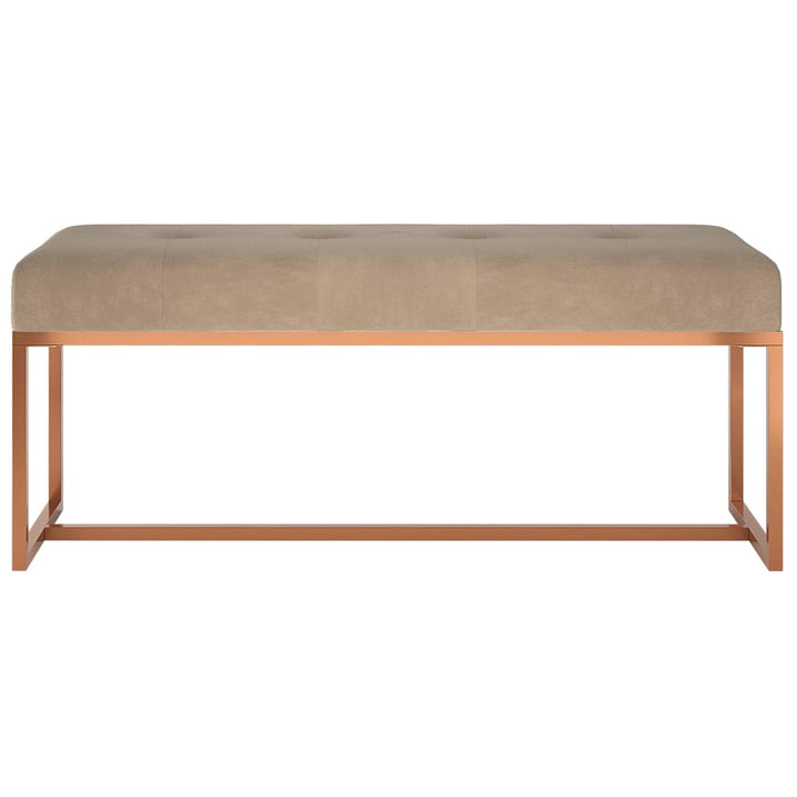 bænk 110x36x45 cm velour beige