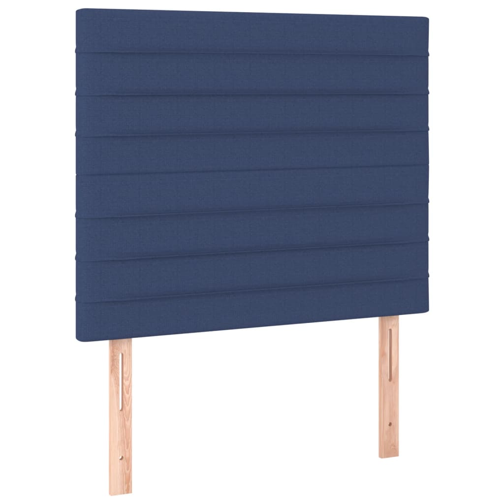 kontinentalseng med madras 80x200 cm stof blå