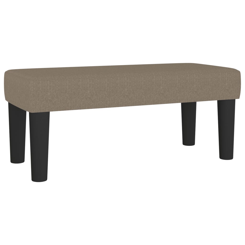 kontinentalseng med madras 80x200 cm stof gråbrun