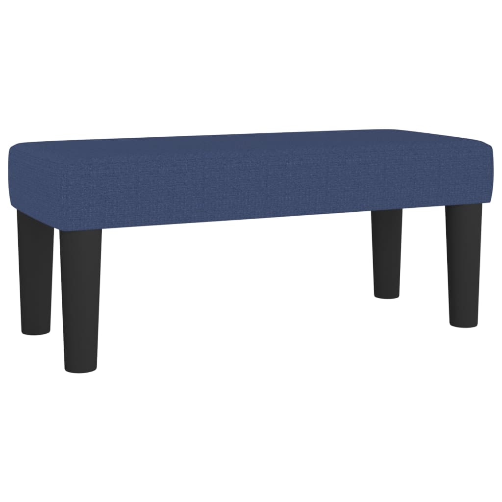 kontinentalseng med madras 80x200 cm stof blå