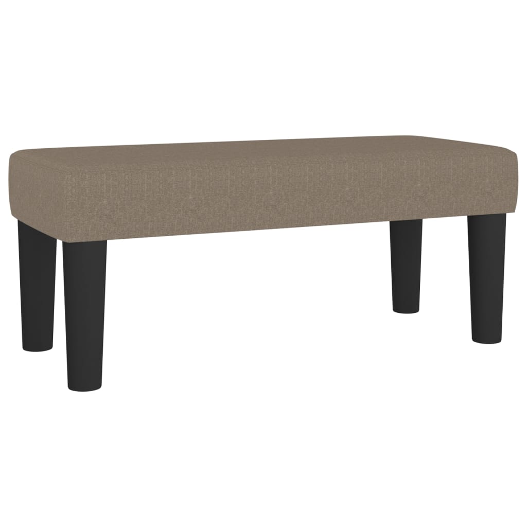 kontinentalseng med madras 80x200 cm stof gråbrun