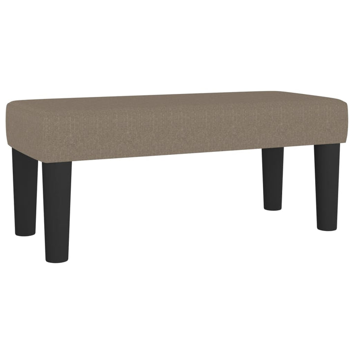 kontinentalseng med madras 80x200 cm stof gråbrun